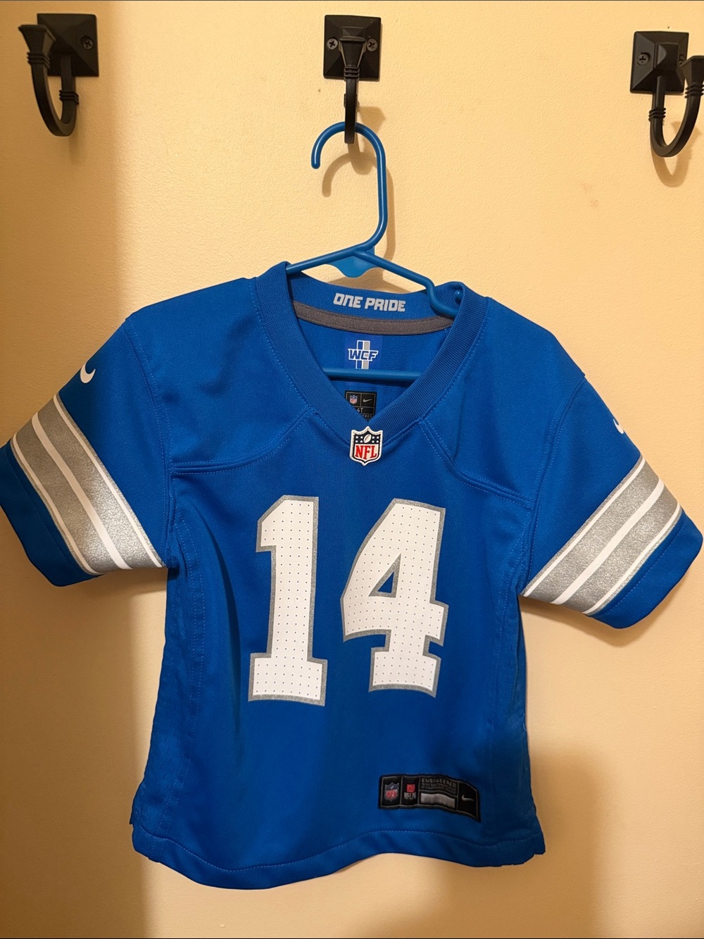 Nike Youth Royal Blue #14 Detroit Lions Jersey. ONLY USED 2 Times